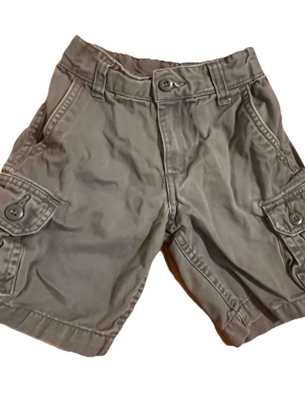 Faded Glory Boys Size 5 Gray Cargo Shorts